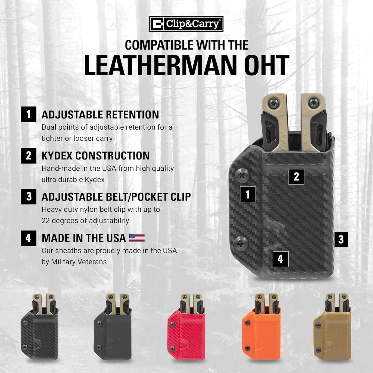 Kydex Sheath for Leatherman OHT