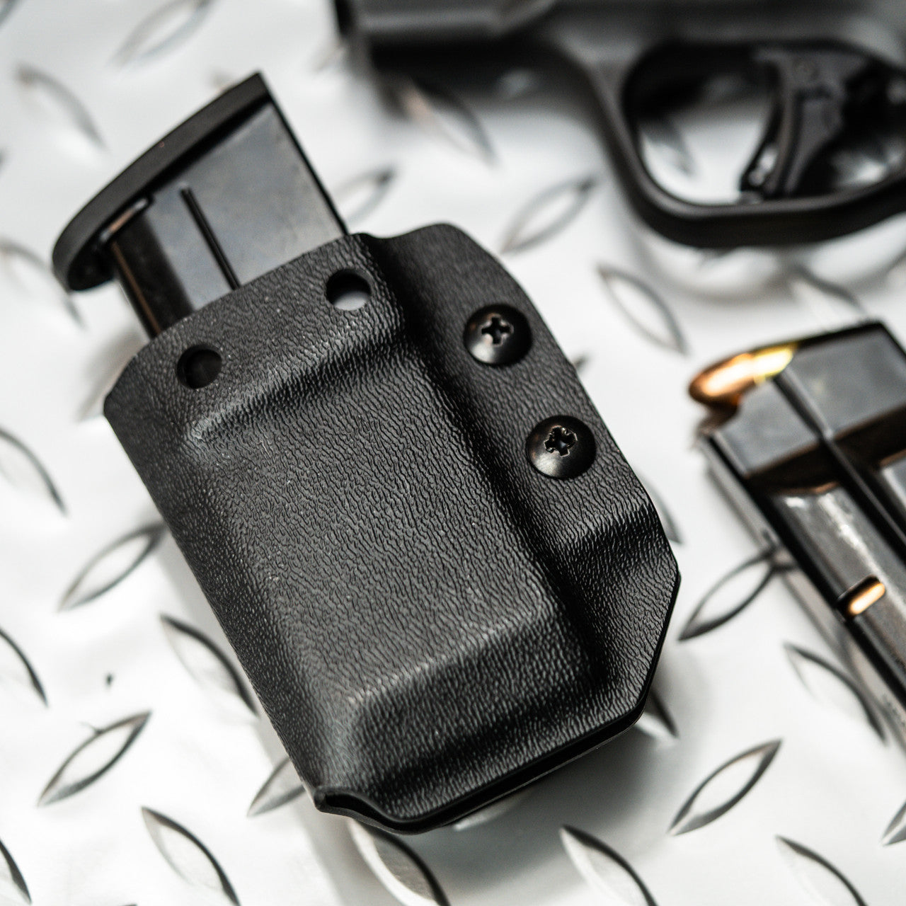 Adjustable Kydex IWB/OWB Mag Holder Clip & Carry