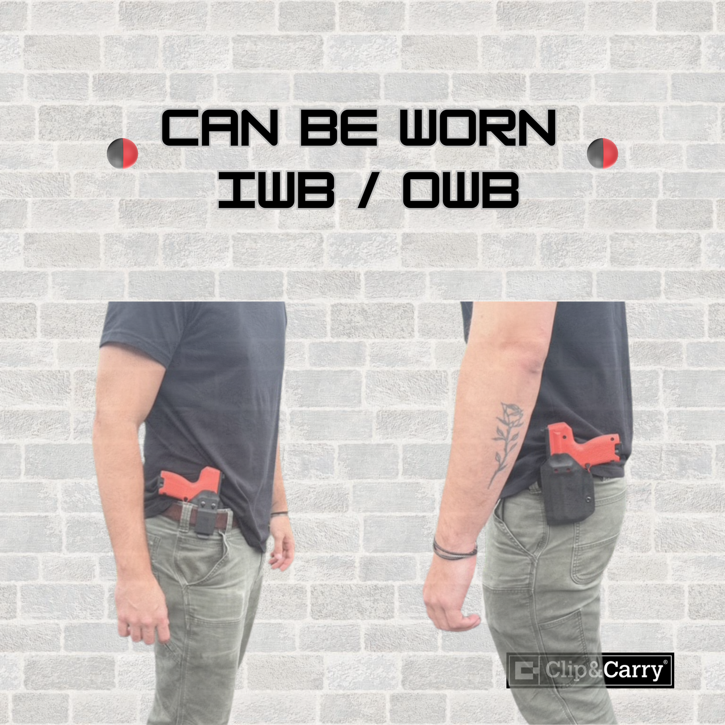 Kydex Holster for Byrna CL – Ambidextrous IWB/OWB Carry | RMR Optic Compatible