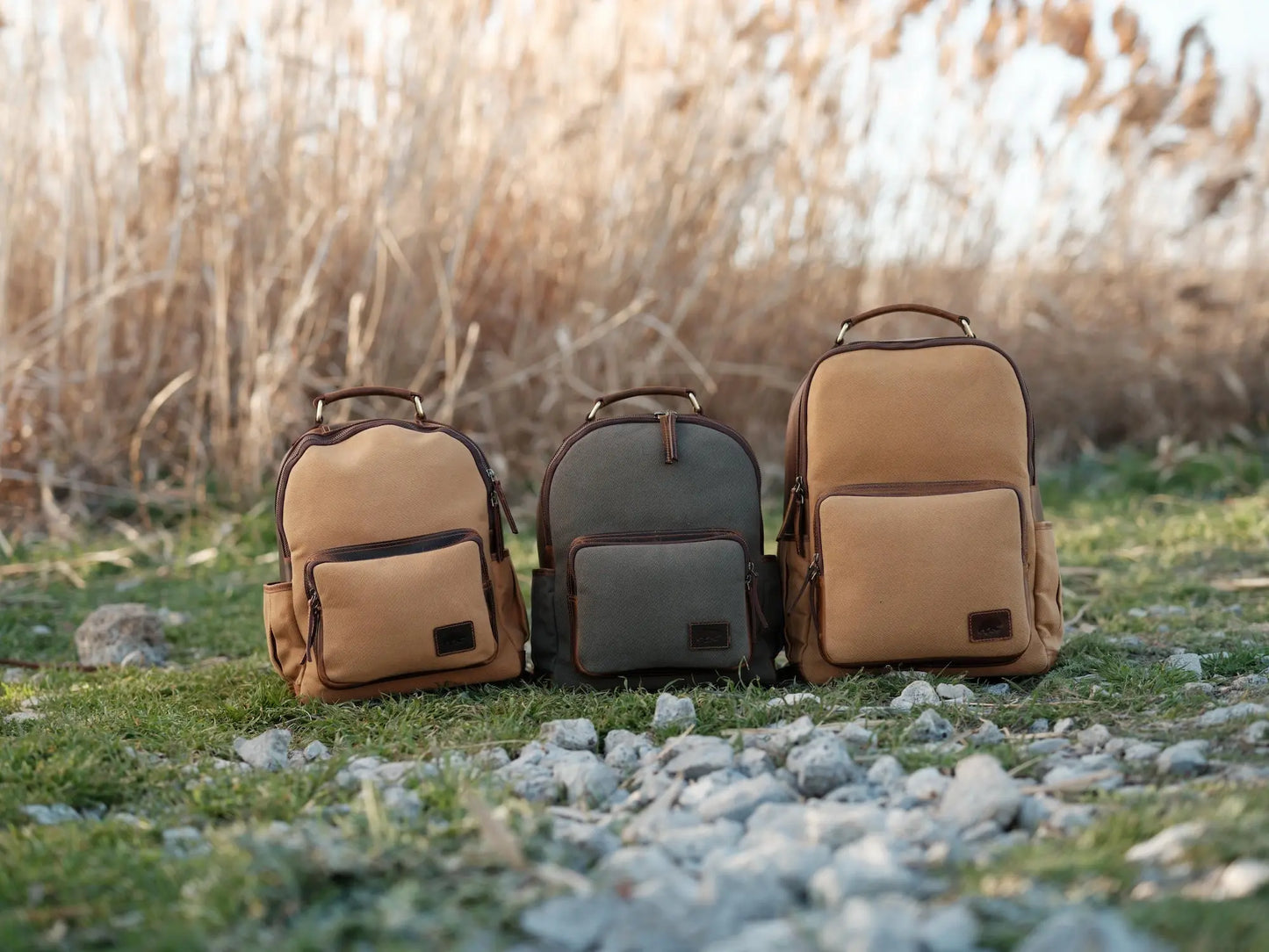Day Traveler Canvas Backpack Kodiak Leather