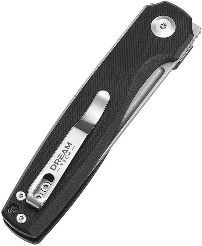 Dreamtech Black Button Lock D2 Tanto Folding Knife