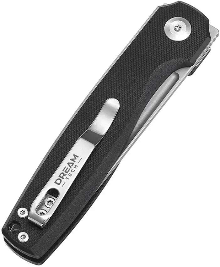 Dreamtech Black Button Lock D2 Tanto Folding Knife Dreamtech