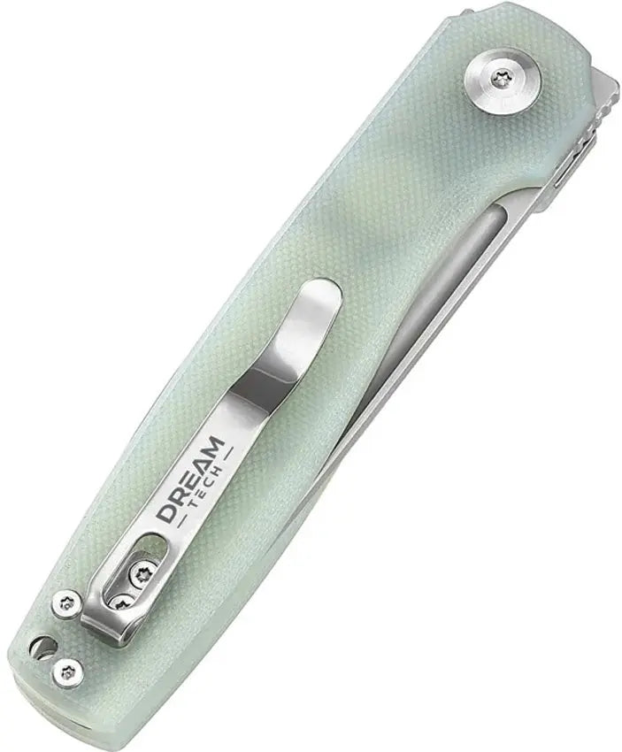 Dreamtech Jade Button Lock D2 Tanto Folding Knife Dreamtech