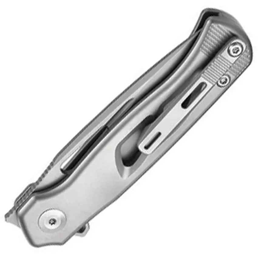 Dreamtech Ti Button Lock Bohler M390 Steel Folding Knife Clip & Carry