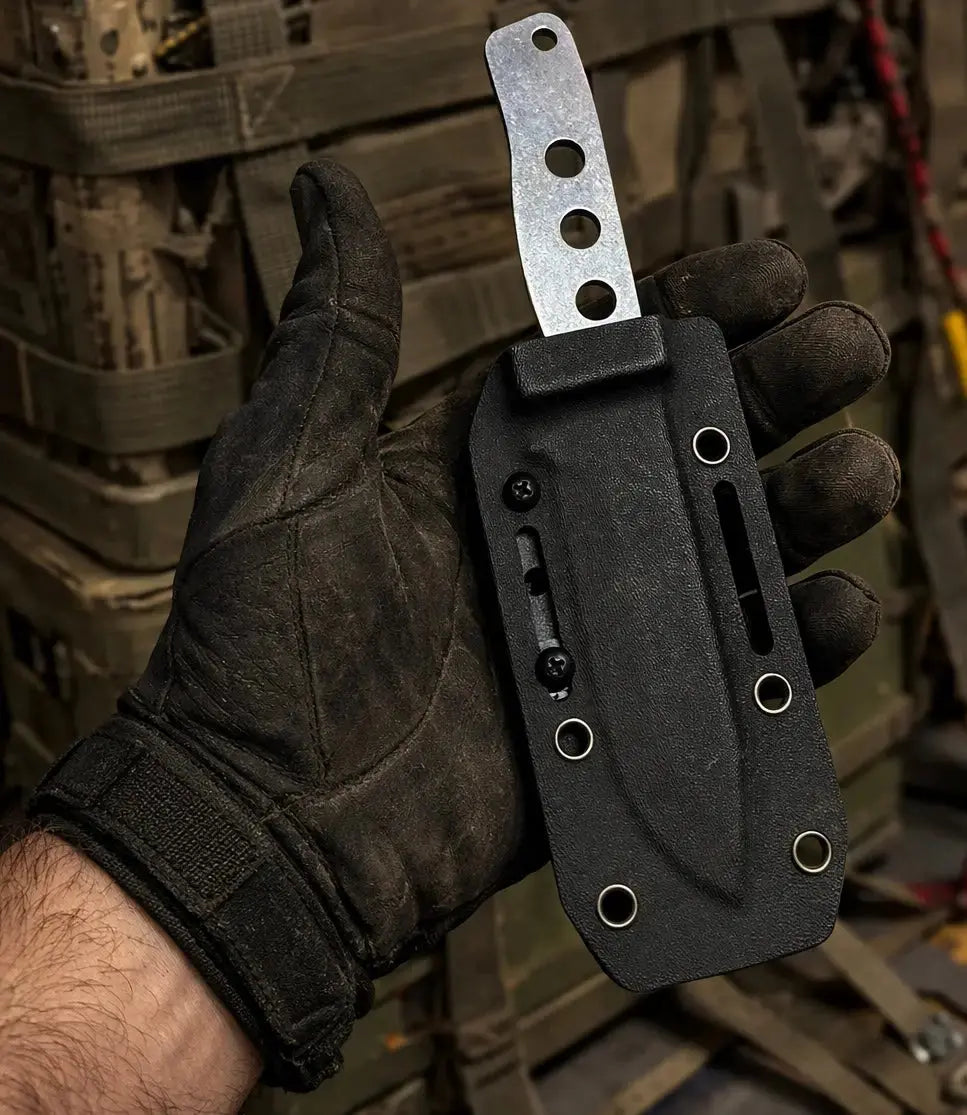 ROGAN Field Knife (RFK-PRO) Comes with sheath and belt clip. ROGAN USA