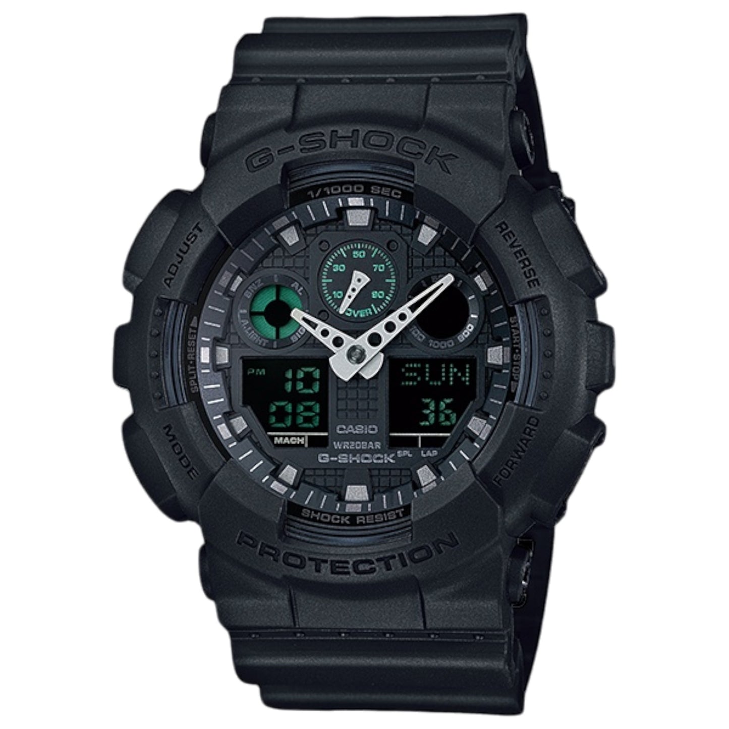 Casio G-Shock Black/Green GA100MB-1A Watch