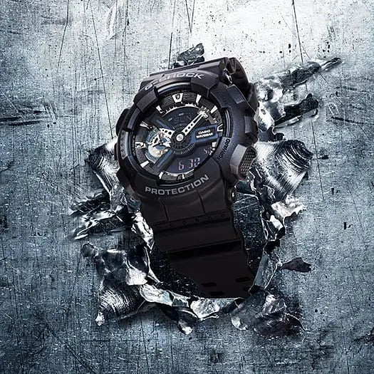 Casio G-Shock Black X-Large GA110-1B Watch Clip & Carry