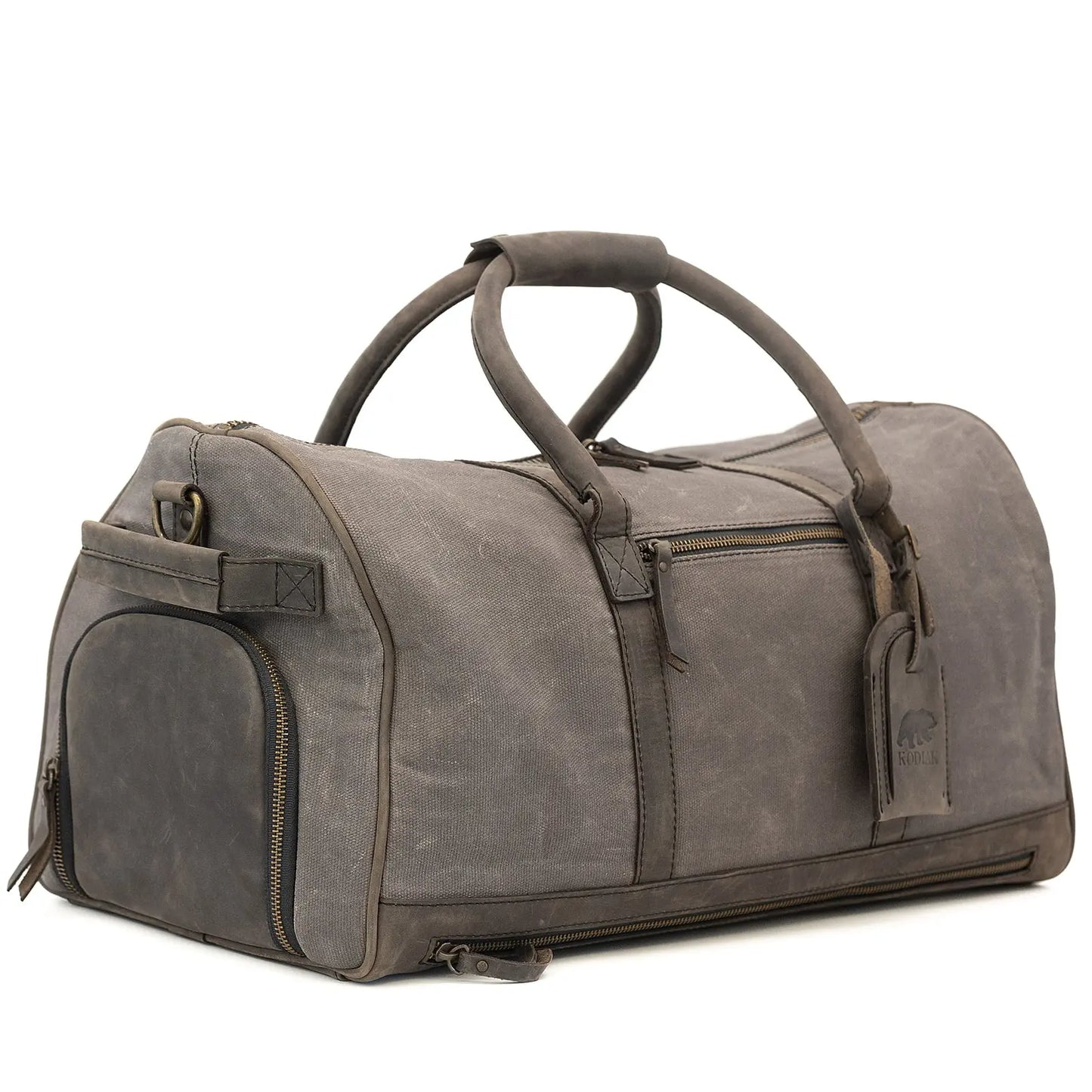 45L Canvas Weekender Kodiak Leather