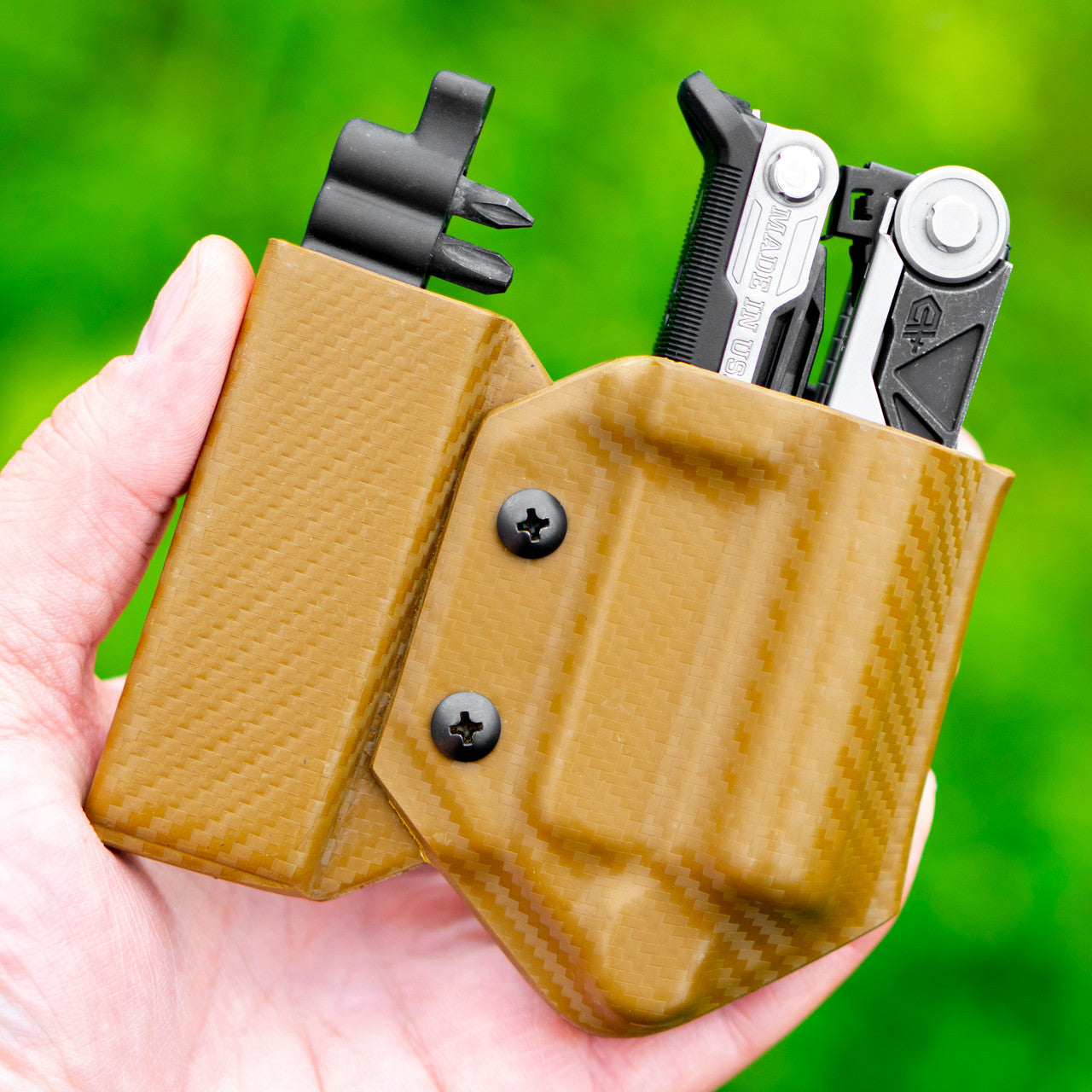 Kydex Sheath for the Gerber Center-Drive w/ Bit Sidecar Clip & Carry