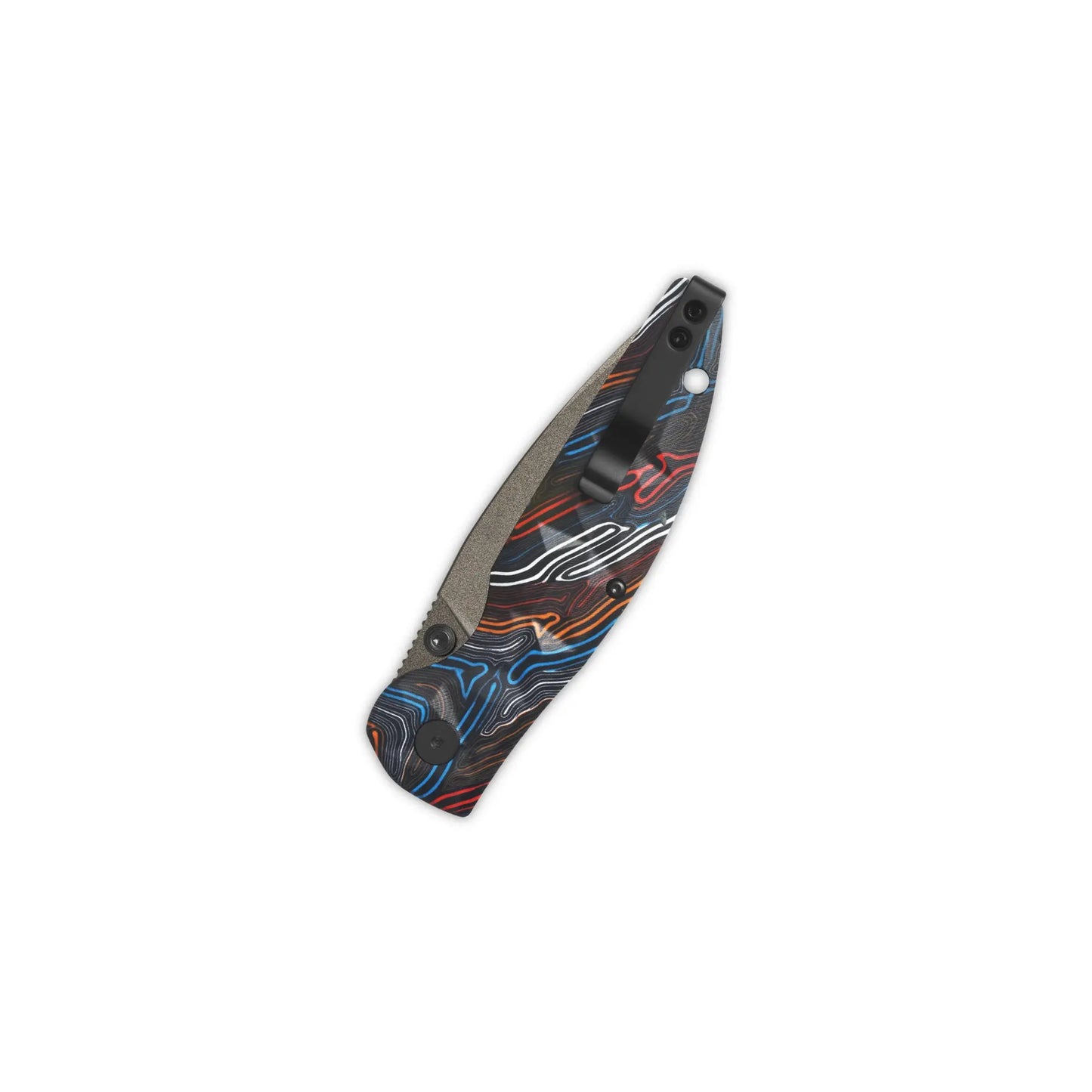 QSP Turtle Punk Champagne 14C28N Colorful G10 Liner Lock Folding Knife QSP
