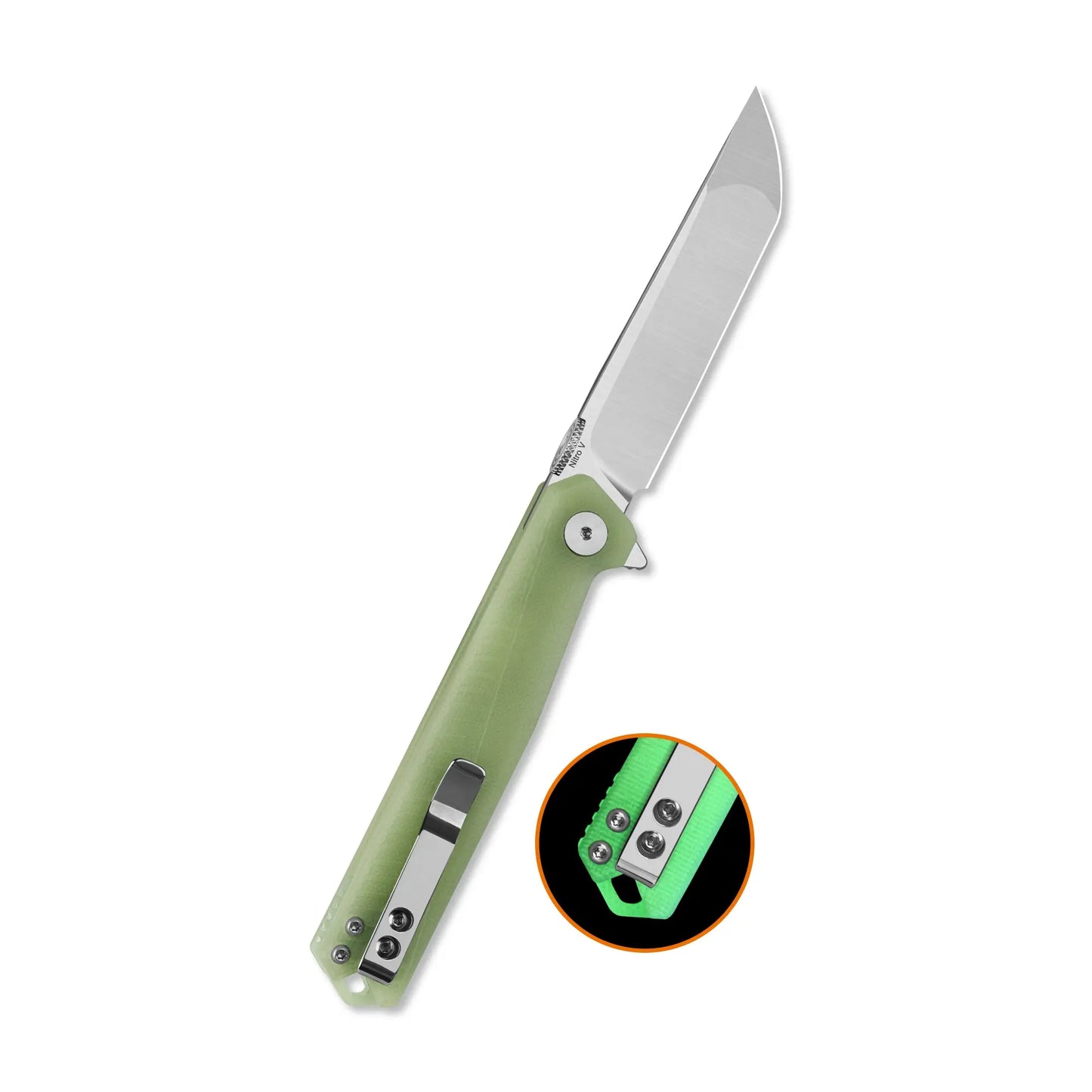 QSP Mantis Nitro V G10 Tanto Glow in the Dark G10 Folding Knife QSP