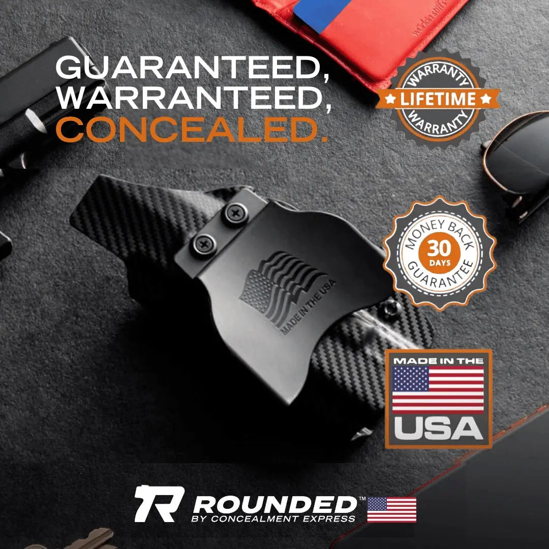 Springfield Hellcat Pro Olight Baldr S/Mini Paddle Holster Rounded by Concealment Express