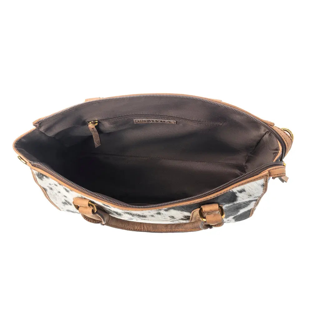 Myra Speckled Range Hairon Leather Concealed Carry Bag in Arctic Storm Myra USA