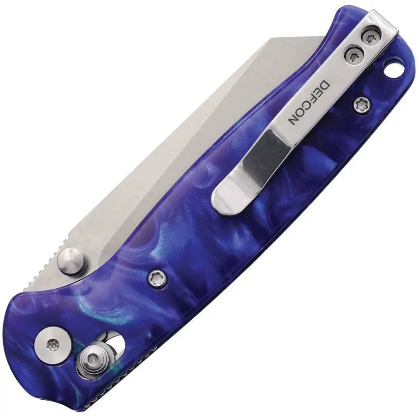 Defcon Artifact Blue Resin Axis Lock Folding Knife Defcon