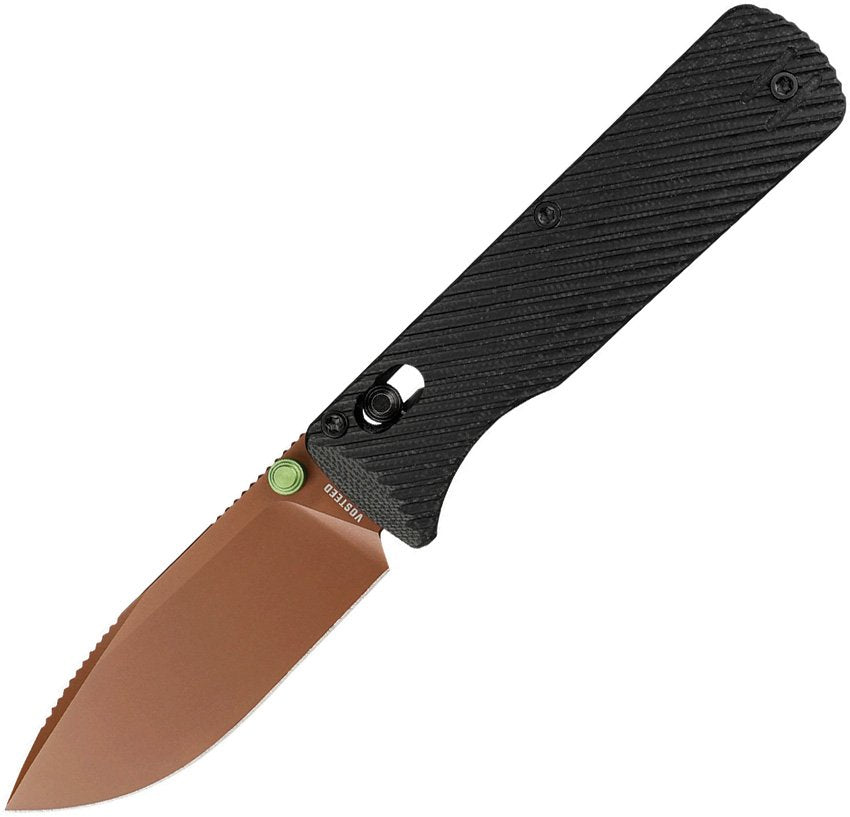 Vosteed Vombat Crossbar Lock Black G10 14C Copper Dune