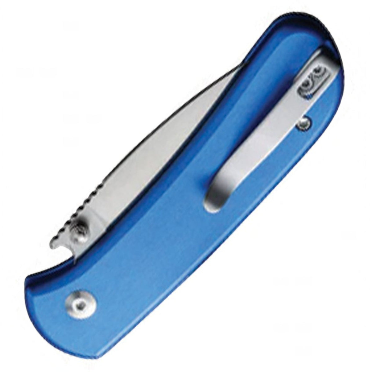 Civivi Qubit Blue Aluminum Button Lock Folding Knife