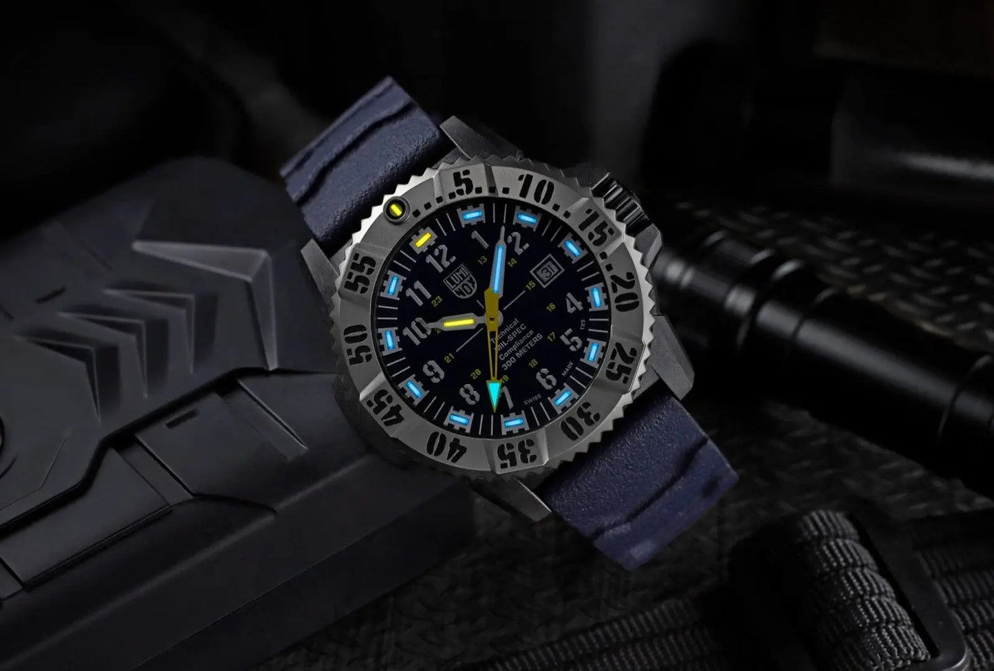 Luminox Tritium Blue Mil-Spec 46MM Military Dive Watch Luminox