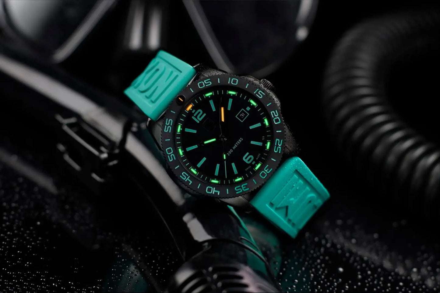 Luminox Tritium Limited Edition Teal Pacific Diver 44MM Dive Watch Luminox