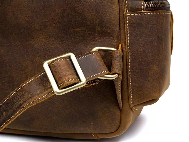The Langley Backpack | Genuine Vintage Leather Backpack STEEL HORSE LEATHER
