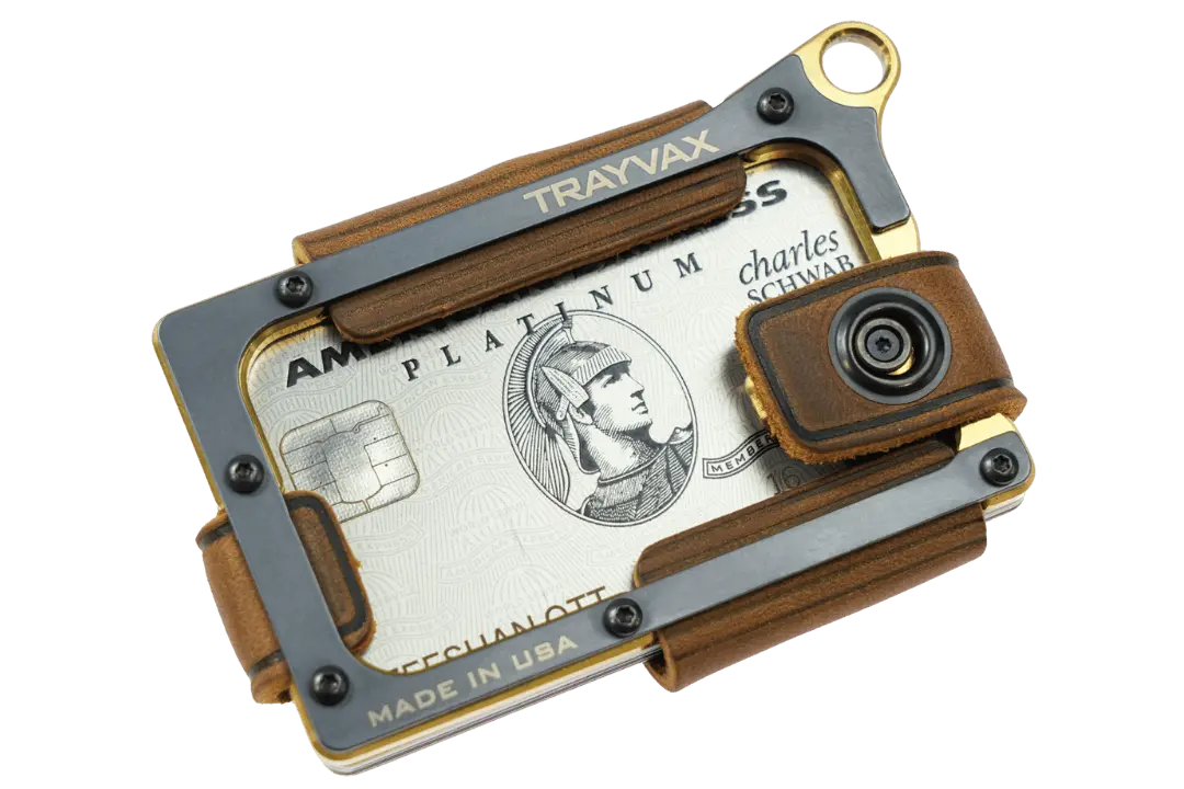 Contour Wallet - Brass Tobacco Brown Trayvax Enterprises