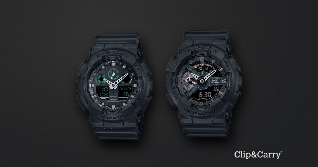 Casio G-Shock GA100MB-1A Review: The Matte Black Analog-Digital | Clip & Carry