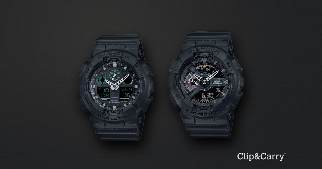 How to Set a G-Shock GA100 (Time, Hands, Alarm, DST) | Clip & Carry