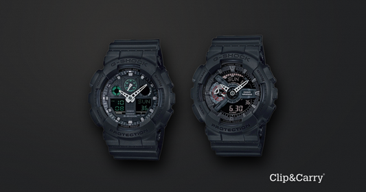 How to Set a G-Shock GA100 (Time, Hands, Alarm, DST) | Clip & Carry