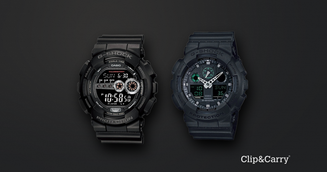 How to Set a G-Shock GD100 (Time, Alarm, World Time) | Clip & Carry