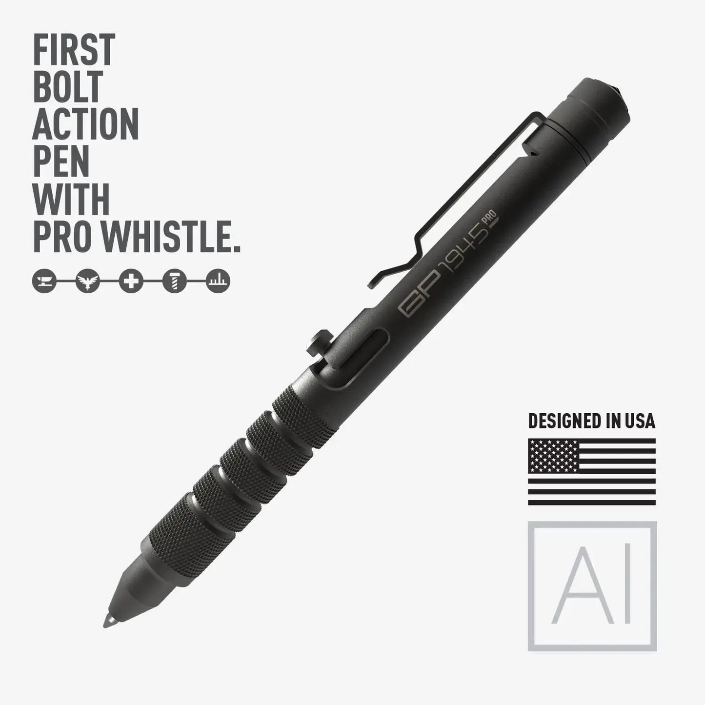 GP 1945 Bolt-Action Pen PRO — Titanium & Aluminum EDC GPCA