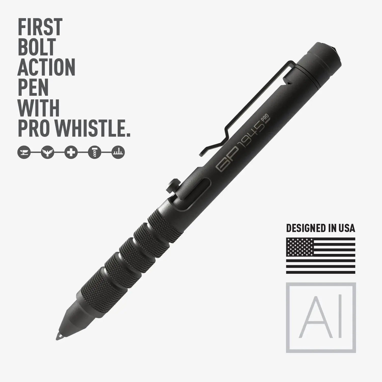 GP 1945 Bolt-Action Pen PRO — Titanium & Aluminum EDC GPCA