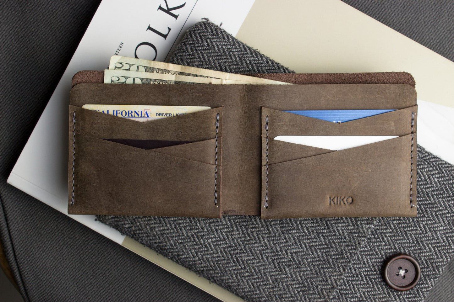 Buck Bifold Kiko Leather