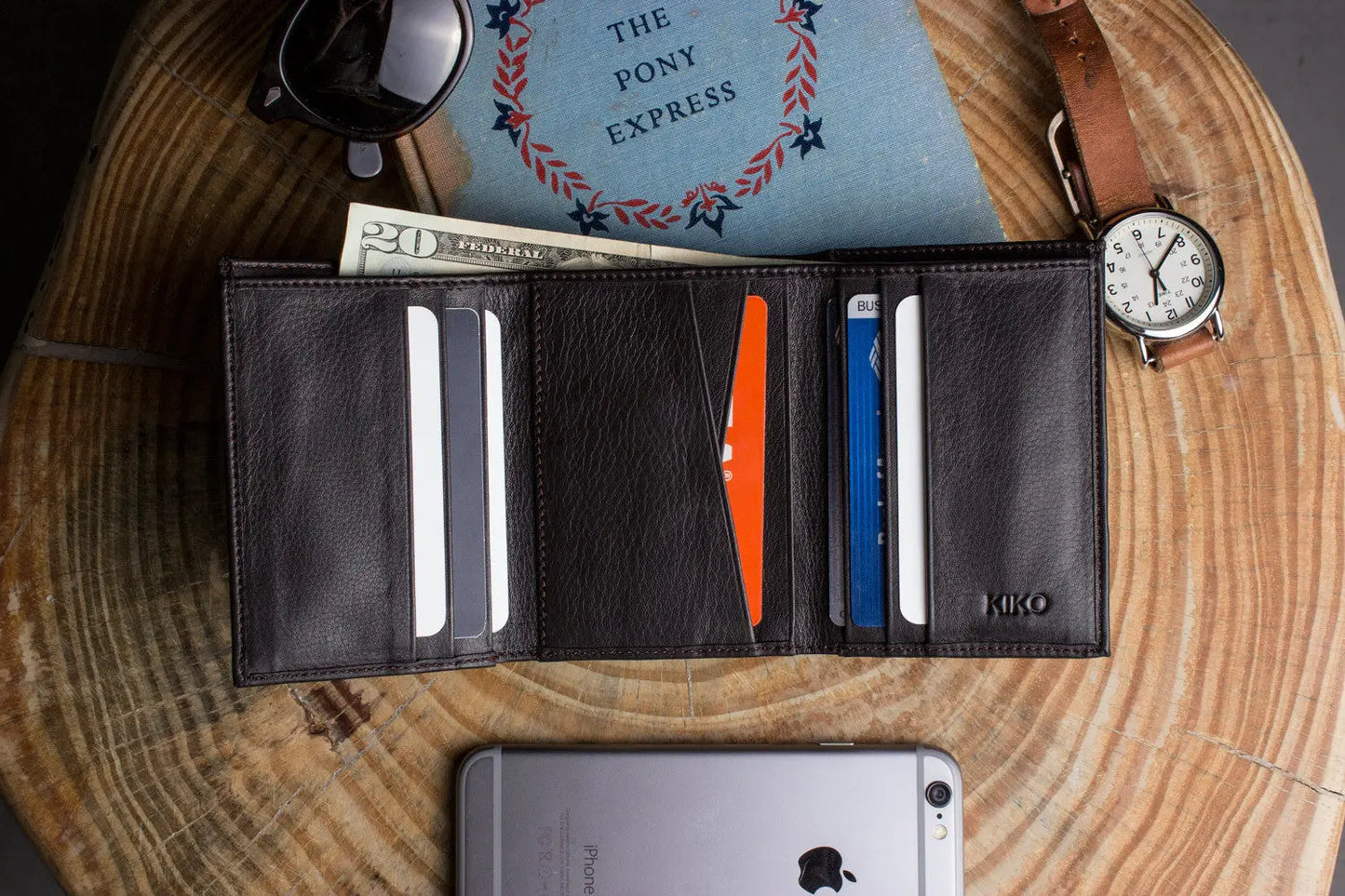 Trifold Wallet Kiko Leather