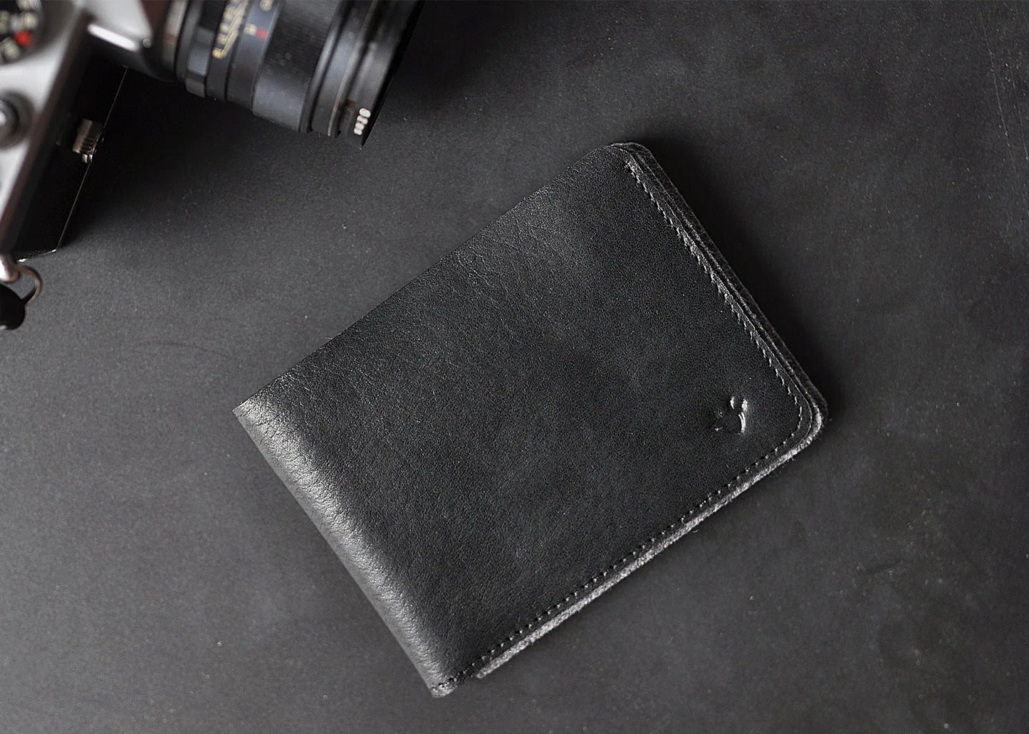 Dual Textured Wallet Kiko Leather