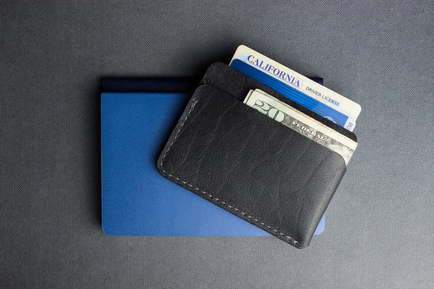 Triple Pocket Card Case Kiko Leather