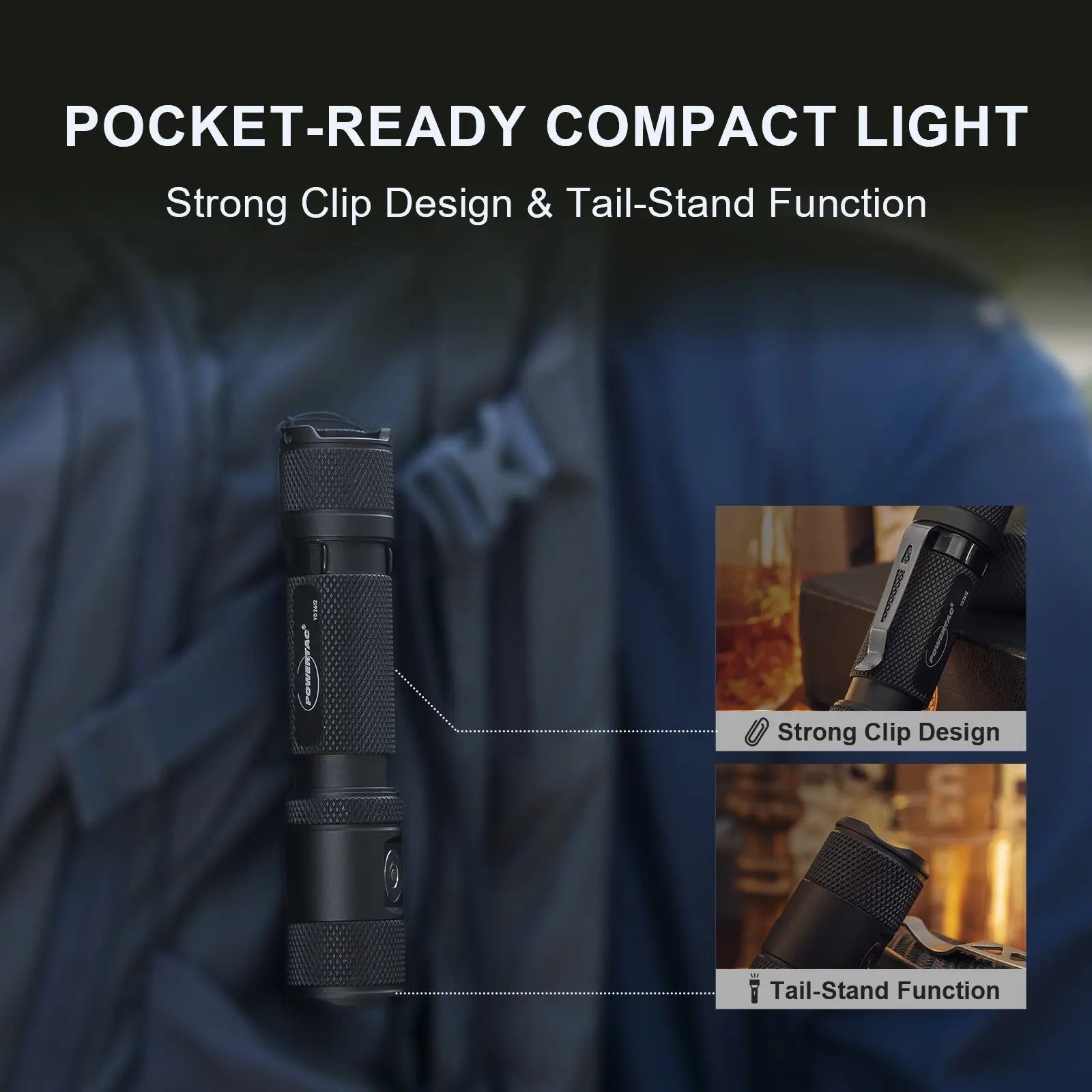 M5 Gen3 - 2,030 Lumen EDC High Power Flashlight Powertac