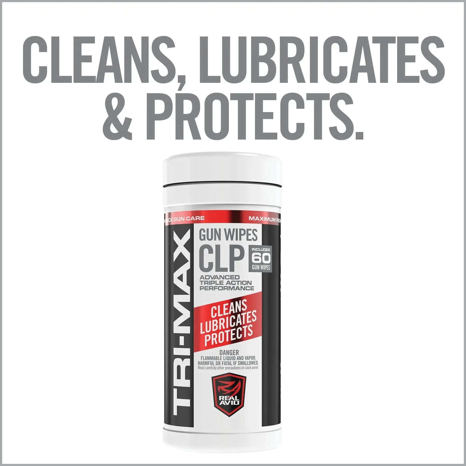 TRI-Max CLP Gun Wipes – 60 CT Canister HCC Tactical