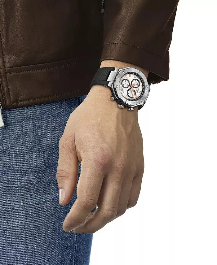 Tissot T-Race Chronograph Watch Swiss Men's 45mm Clip & Carry