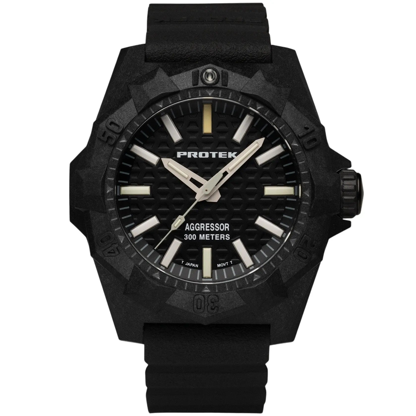 Tritium Carbon 45MM Dive Watch Aggressor PT4001