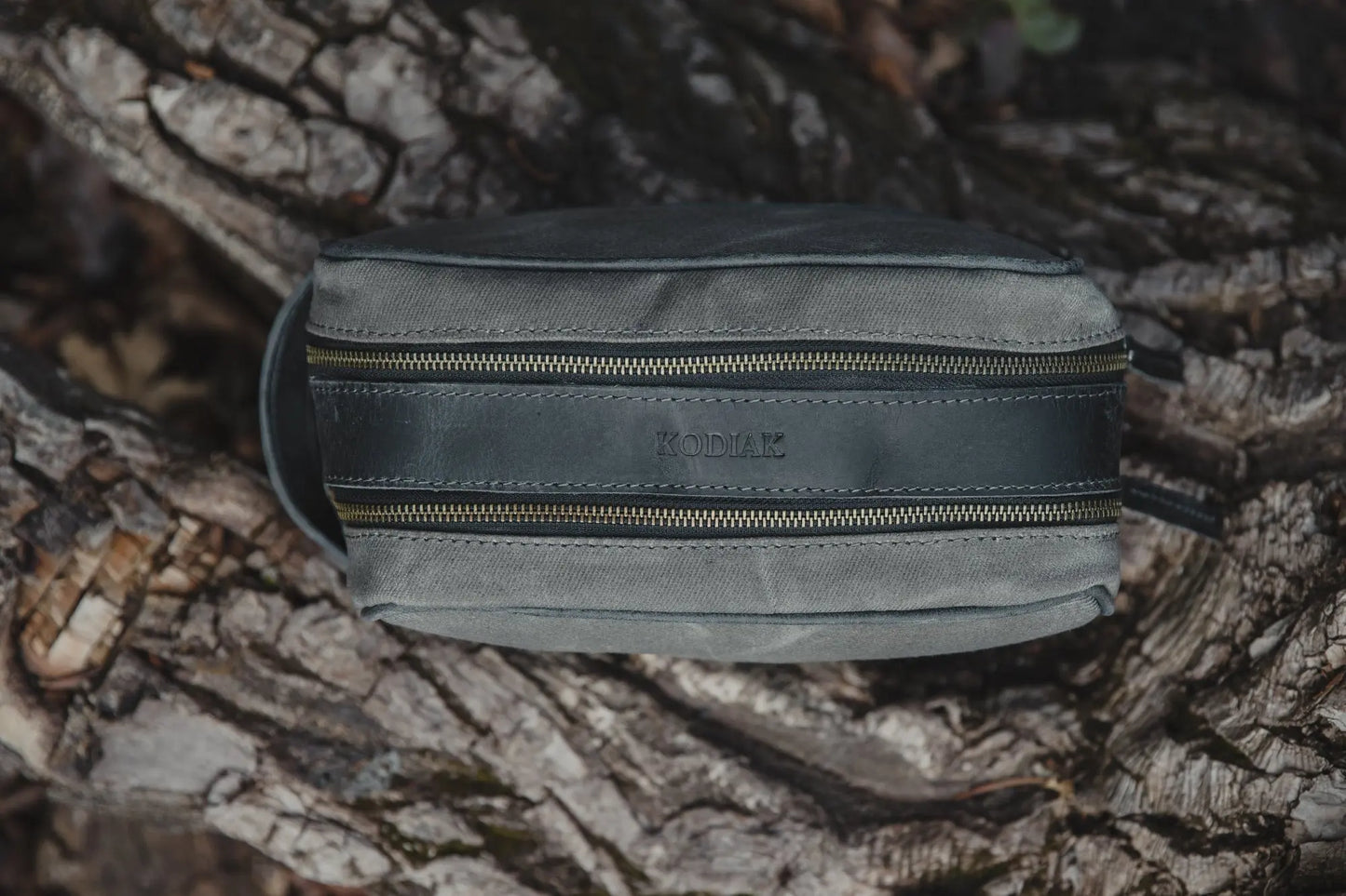 Canvas Dopp Bag Kodiak Leather