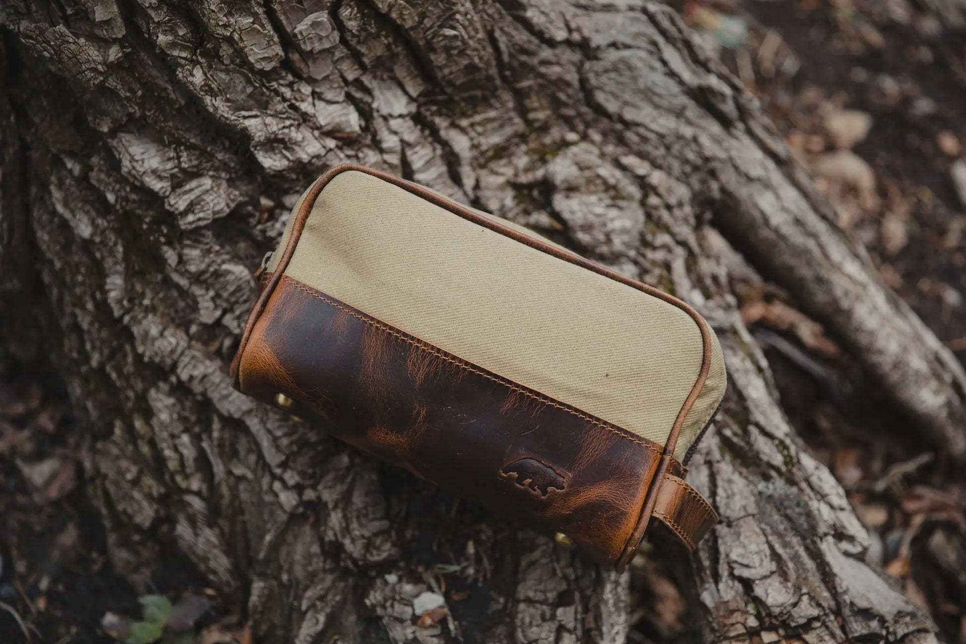 Canvas Dopp Bag Kodiak Leather