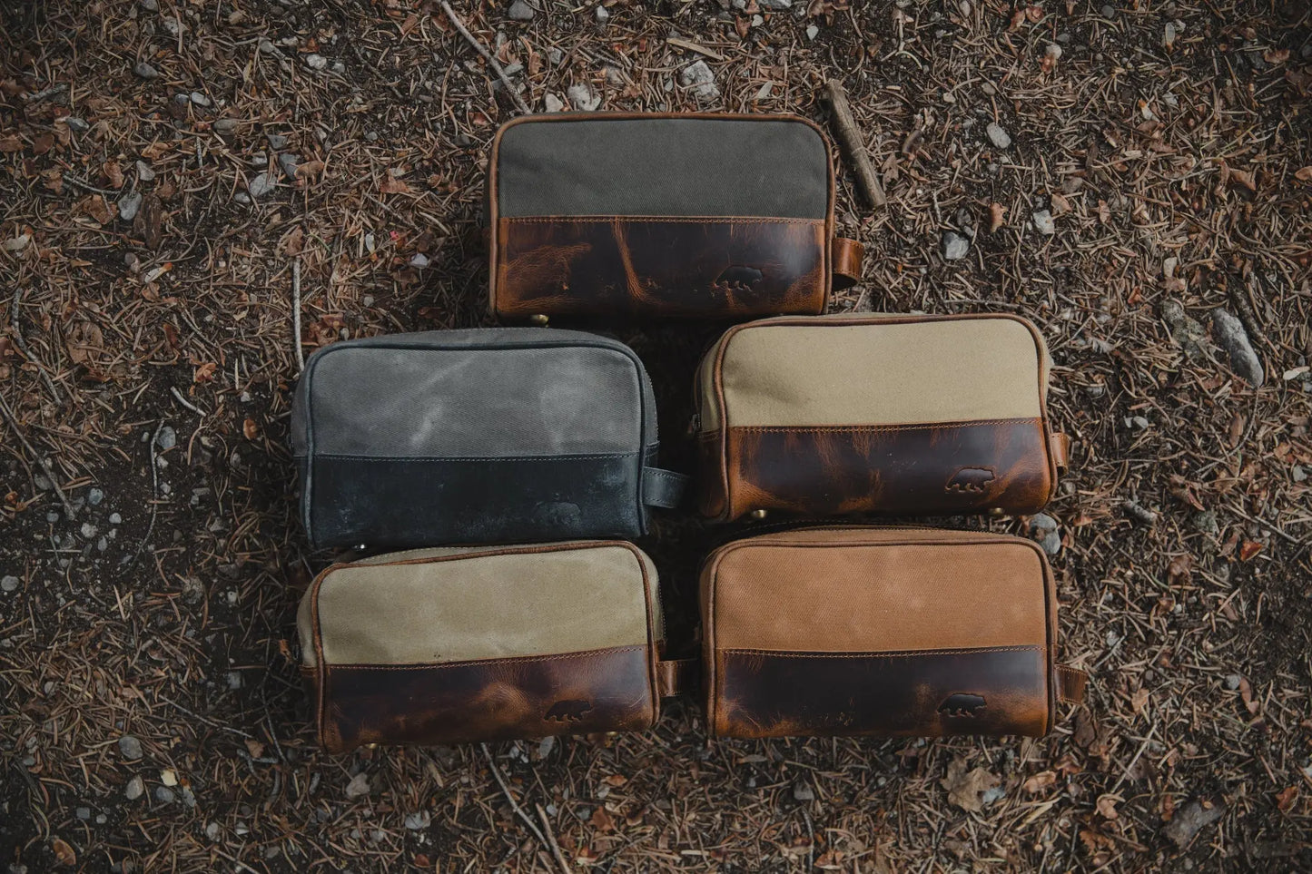 Canvas Dopp Bag Kodiak Leather