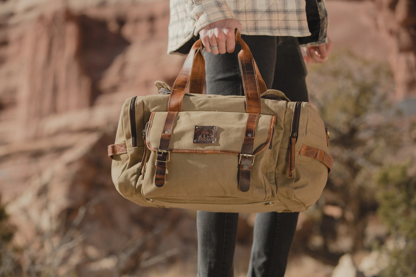 25L Wasatch Duffel Kodiak Leather