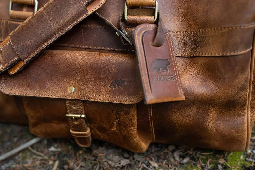 60L Weekender Duffel Kodiak Leather