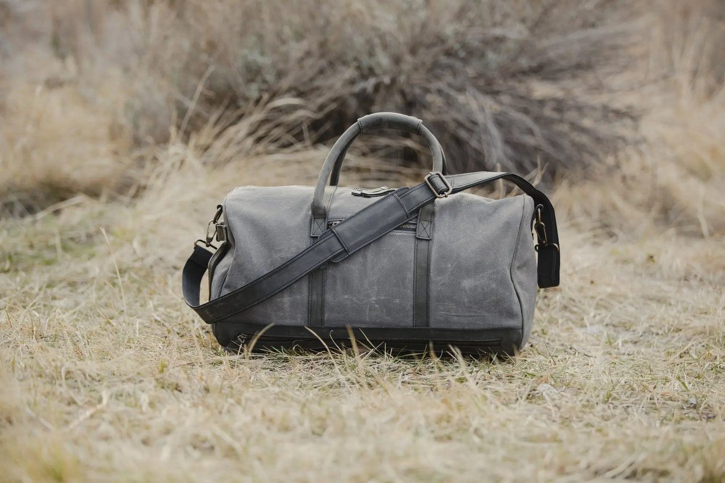 45L Canvas Weekender Kodiak Leather