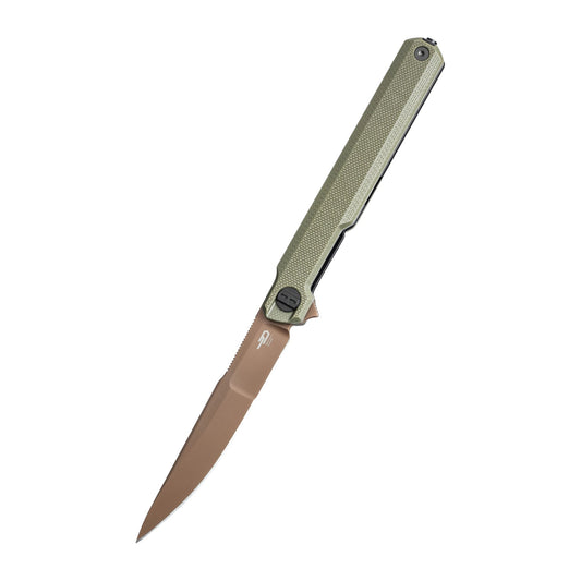 Bestech Duoz OD Green Slim Folding Knife