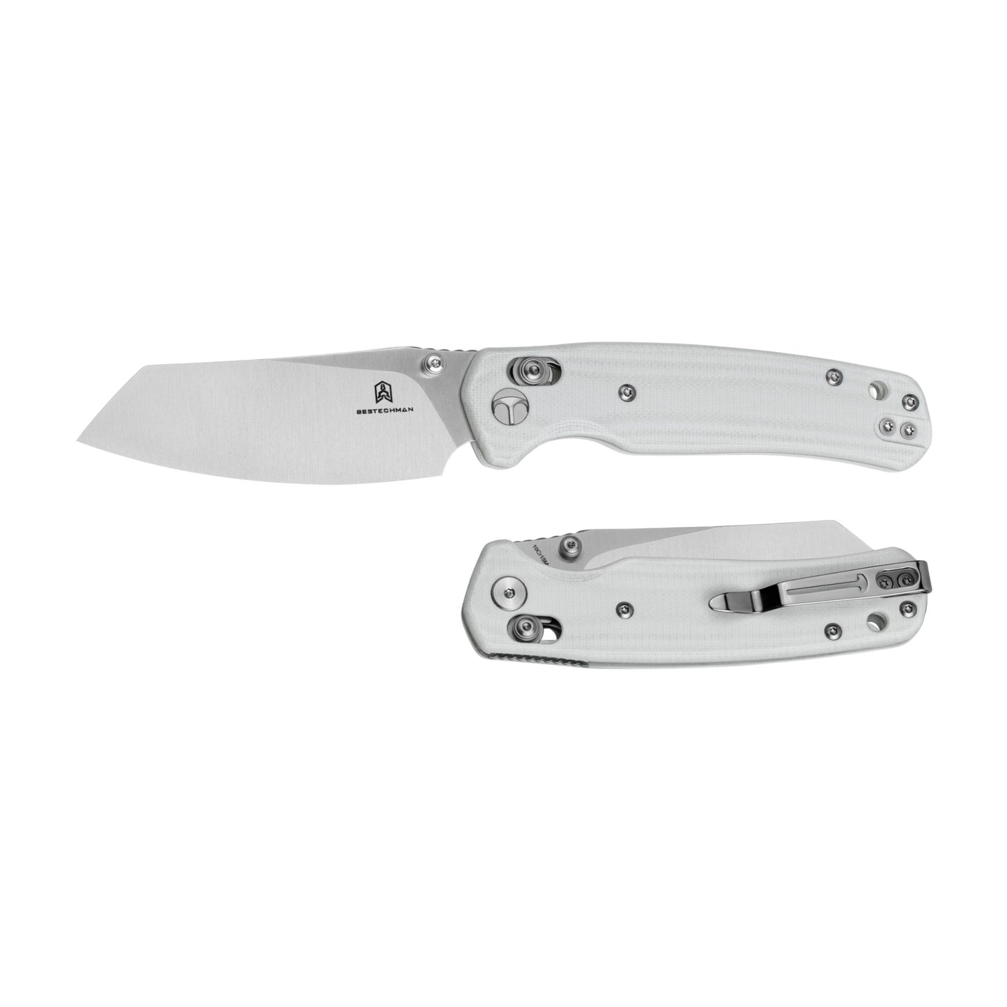 Bestech Cicada's Wing Folding Knife - 10Cr15CoMoV Blade B-Lock White