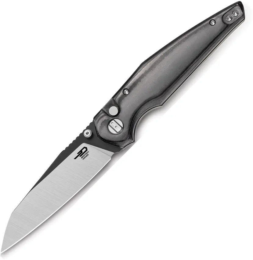 Micarta Snakebird Button Lock Folding Knife