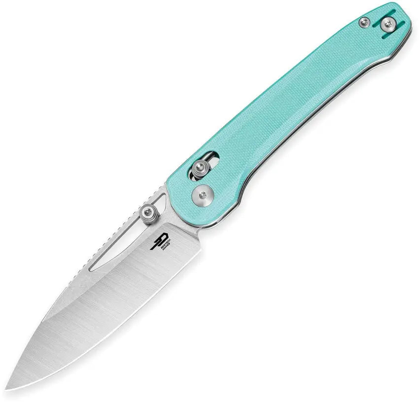 Bestech Blue Cobber Bar Lock Folding Knife Clip & Carry