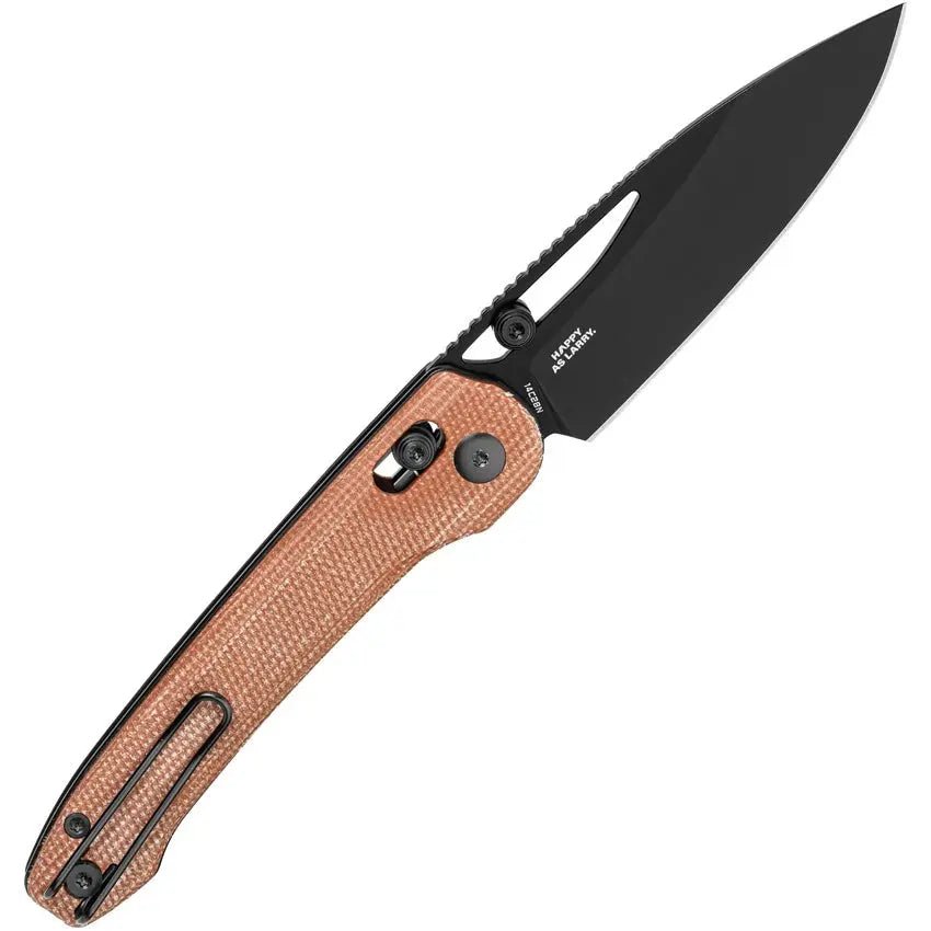 Bestech Brown Micarta Cobber Bar Lock Folding Knife Clip & Carry