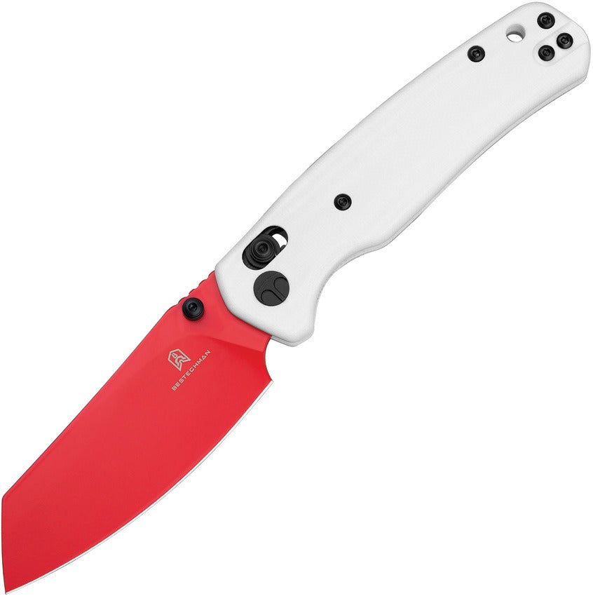 Bestech Cicada's Wing B-Lock Folding Knife - Red 10Cr15CoMoV Blade